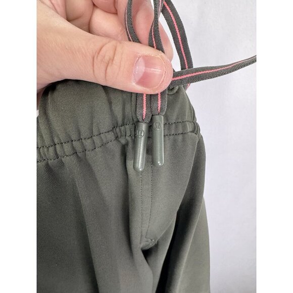 Lululemon Jet Crop Slim Pants Womens 2 Gator Green Luxtreme 7/8 Drawstring - Picture 7 of 12